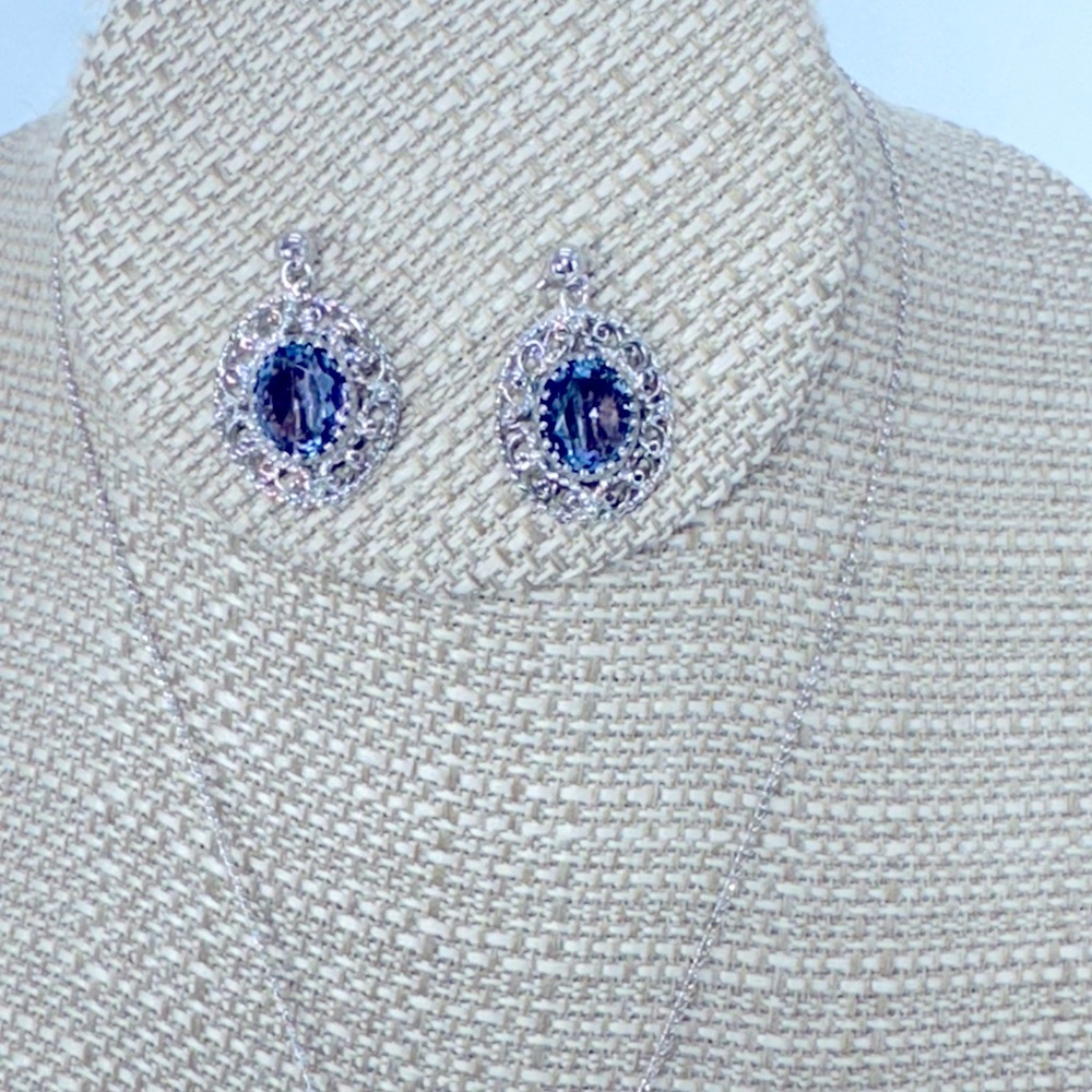 VTG sterling and amethyst set - Picture 4 of 10